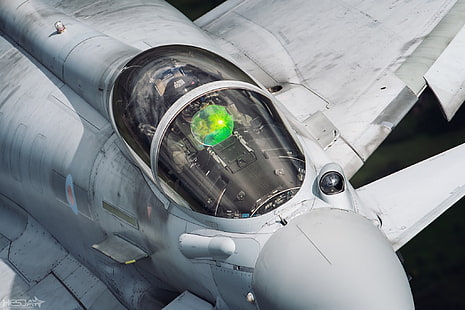 Kämpfer, Pilot, RAF, Eurofighter-Taifun, Cockpit, PGO, ILS, RL, HESJA Air-Art-Fotografie, HD-Hintergrundbild HD wallpaper