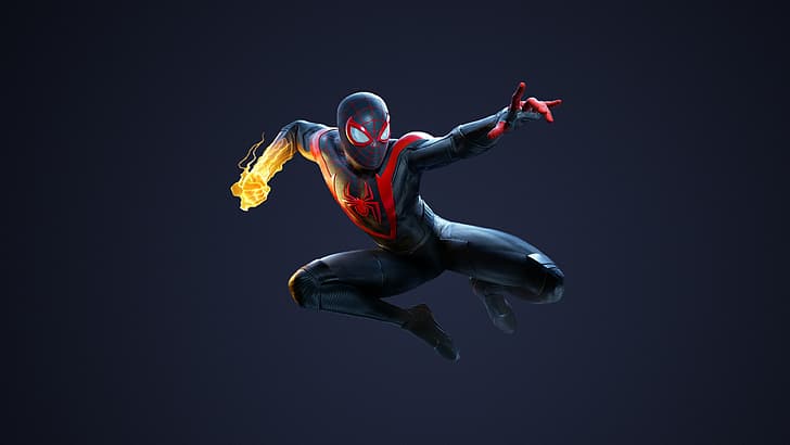 Spider-Man, Miles Morales, jeux vidéo, numérique, Fond d'écran HD