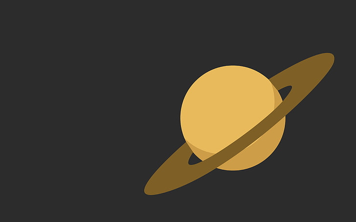 Ilustrasi planet Saturnus, planet, cincin, astronomi, Saturnus, Wallpaper HD