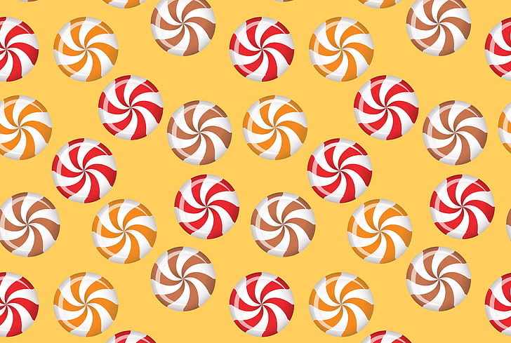 round multicolored balls illustraiton, texture, lollipops, caramels, HD wallpaper