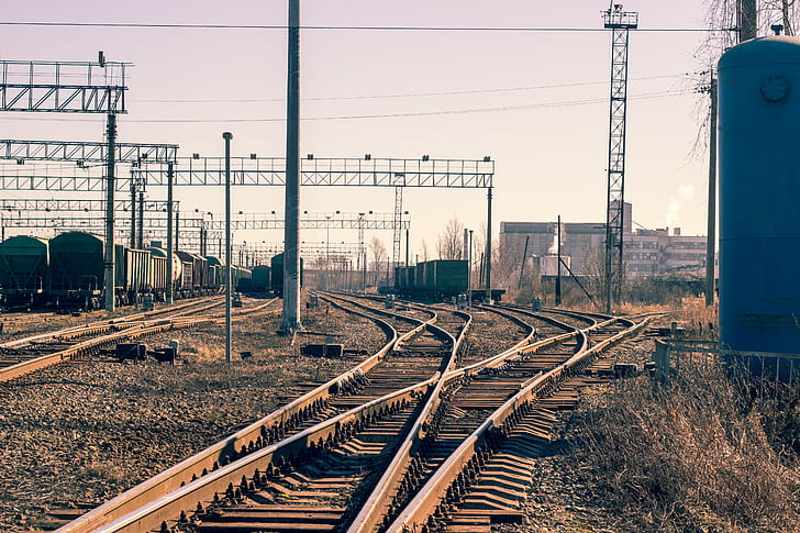 railway, Russia, HD wallpaper