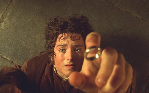 Elijah Wood, Frodo Baggins, El señor de los anillos, El señor de los anillos: La comunidad del anillo, El anillo único, Fondo de pantalla HD HD wallpaper