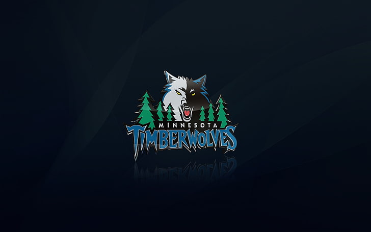 Синий, Баскетбол, Волк, Логотип, НБА, Mn, Timberwolves, Minnesota TimberWolves, HD обои
