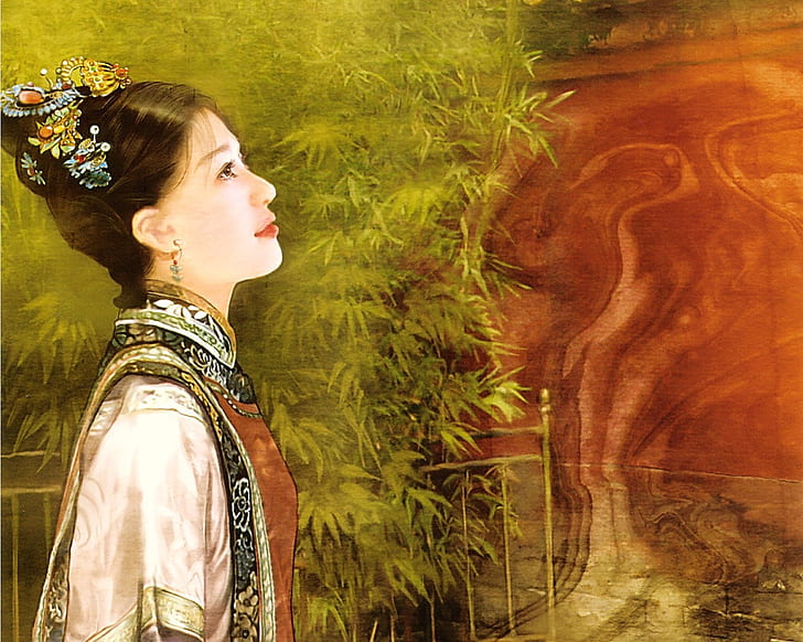 Die alte chinesische Schönheit HD, künstlerisch, Schönheit, Chinesisch, alt, HD-Hintergrundbild