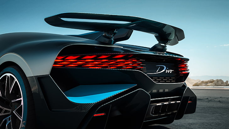 Bugatti Divo Rear 4K, Rear, Bugatti, Divo, HD wallpaper