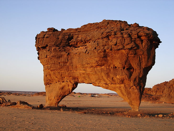 Earth, Rock, Africa, Algeria, Desert, Landscape, National Park, Sahara, Stone, Tassili N'Ajjer, HD wallpaper