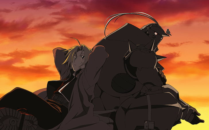 Full Metal Alchemist, anime, Elric Edward, Elric Alphonse, Wallpaper HD
