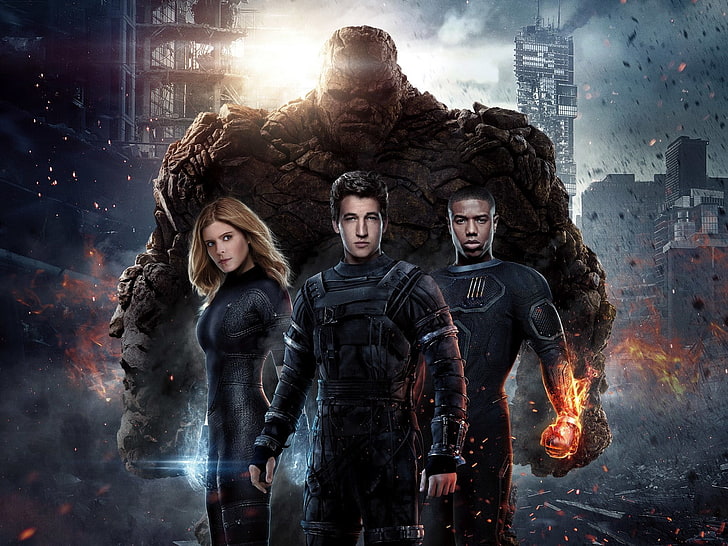 Fantastic Four ، 2015 ، كيت مارا ، مايلز تيلر ، جيمي بيل، خلفية HD