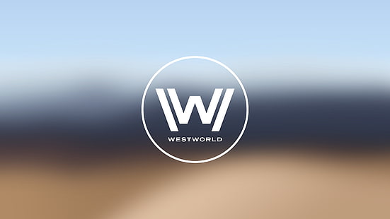 huruf W logo, westworld, serial tv, minimalis, Wallpaper HD HD wallpaper