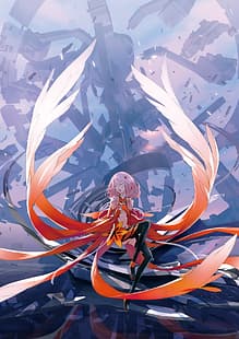 Guilty Crown, anime, visualizzazione verticale, Inori Yuzuriha, Sfondo HD HD wallpaper