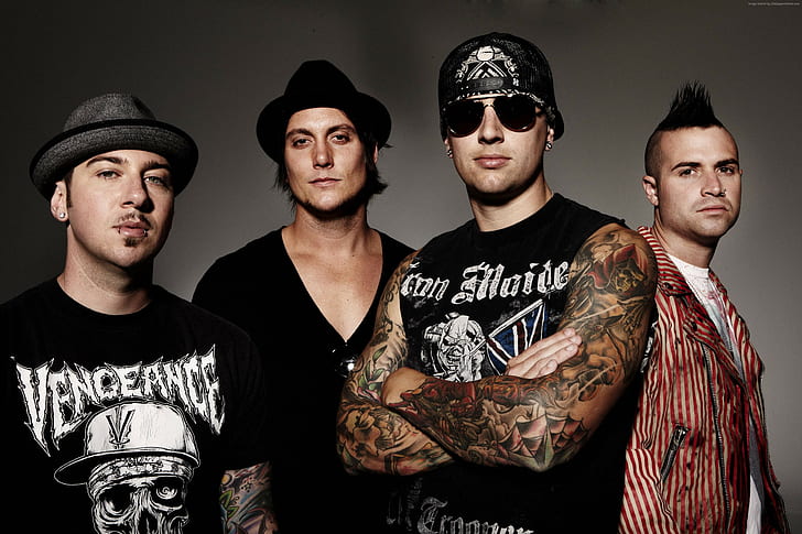 Johnny Christ, Zacky Vengeance, Top music artist and bands, Avenged Sevenfold, M. Shadows, Synyster Gates, HD wallpaper