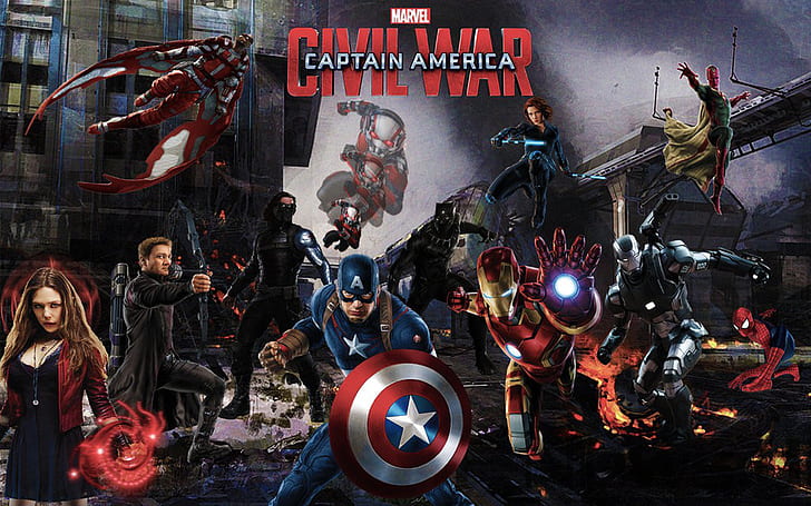 Capitão América Guerra Civil Marvel 2016 Robert Downey Jr Chris Evans Tony Stark e Capitão América Full Hd Wallpapers 1920 × 1200, HD papel de parede