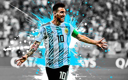 サッカー、リオネルメッシ、アルゼンチンナショナルフットボールチーム、 HDデスクトップの壁紙 HD wallpaper