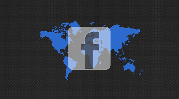 Facebook Black, Facebook logo, Computers, Web, HD wallpaper