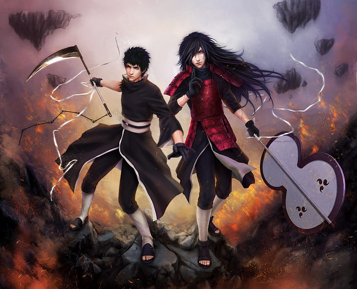 Anime, Naruto, Madara Uchiha, Obito Uchiha, HD-Hintergrundbild