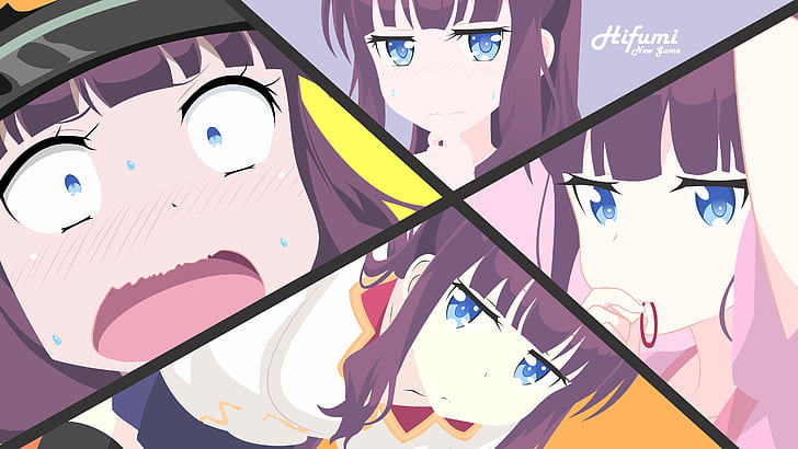 Anime, New Game!, Hifumi Takimoto, HD wallpaper