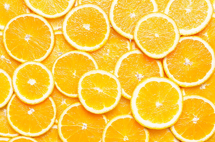 slice of orange fruits, macro, oranges, texture, slices, HD wallpaper