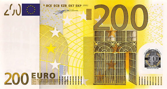 200 euros, billet de banque, espèces, monnaie, euro, argent, Fond d'écran HD HD wallpaper