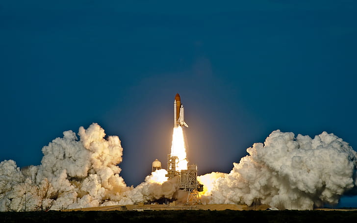 Space Shuttle Discovery Lancio, spazio, lancio, navetta, scoperta, Sfondo HD