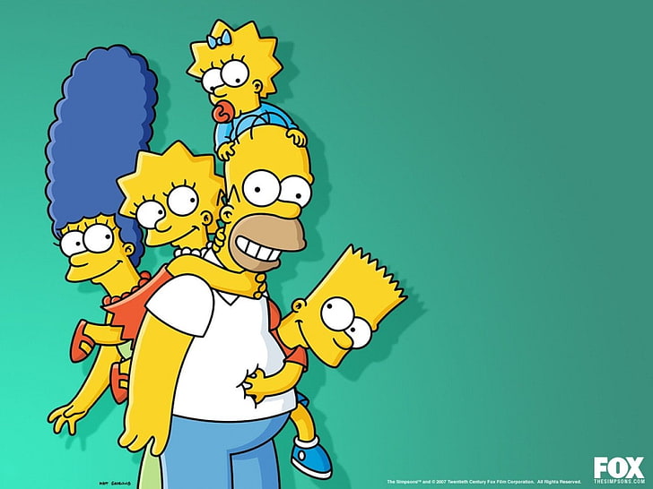 Wallpaper digital keluarga Simpson, The