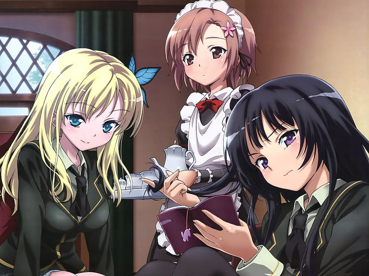 Anime, Boku Wa Tomodachi Ga Sukunai, Sena Kashiwazaki, Yozora Mikazuki, Yukimura Kusunoki, HD-Hintergrundbild