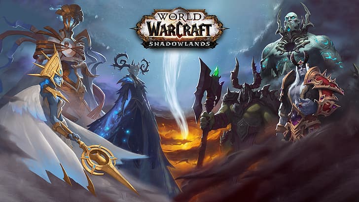 World of Warcraft: Shadowlands, фэнтези, арт видеоигры, HD обои