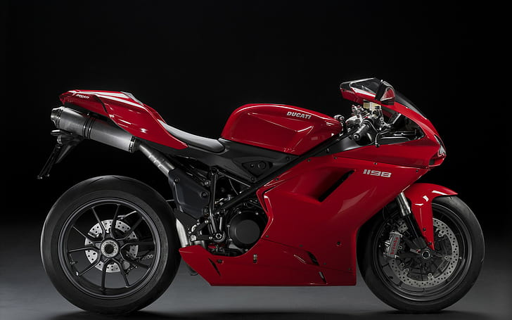 Ducati 1198 Super Bike HD, czerwony rower sportowy ducati, rowery, super, motocykle, rowery i motocykle, ducati, rower, 1198, Tapety HD