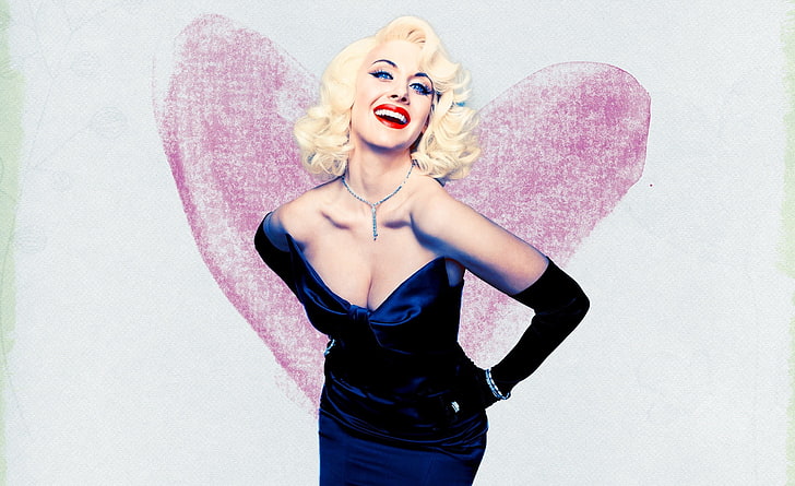 Alison Brie, lukisan Marilyn Monroe, Film, Lainnya, Wallpaper HD