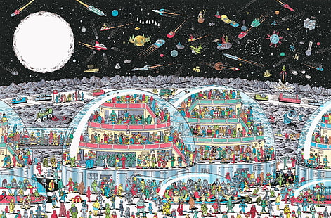 Spiel, Wo ist Waldo ?, Cartoon, Waldo, HD-Hintergrundbild HD wallpaper
