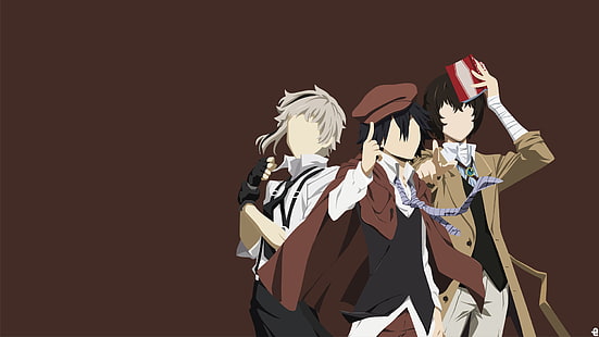 Anime, Bungou Streunende Hunde, Atsushi Nakajima, Osamu Dazai, Ranpo Edogawa, HD-Hintergrundbild HD wallpaper