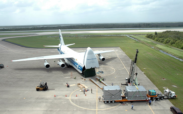 aeronaves, carga, Volga-Dnepr Airlines, Antonov An-124-100, HD papel de parede