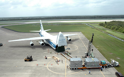 طائرة ، أنتونوف ، شحن ، خطوط طيران فولجا دنيبر ، أنتونوف An-124-100، خلفية HD HD wallpaper