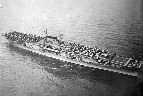 軍艦、USSエンタープライズ（CV-6）、航空母艦、軍艦、 HDデスクトップの壁紙 HD wallpaper