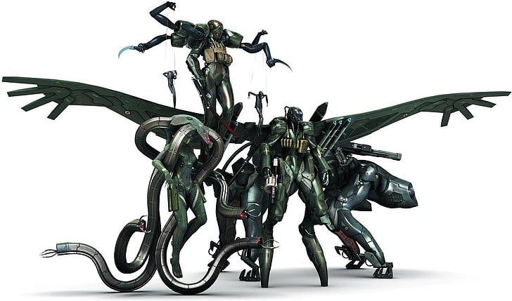 robot army digital wallpaper, Video Game, Metal Gear, HD wallpaper