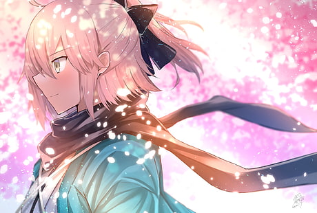 Fate Series, Fate/Grand Order, Okita Souji, Sakura Saber, HD wallpaper HD wallpaper