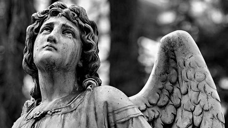 ангелска статуя, HD тапет