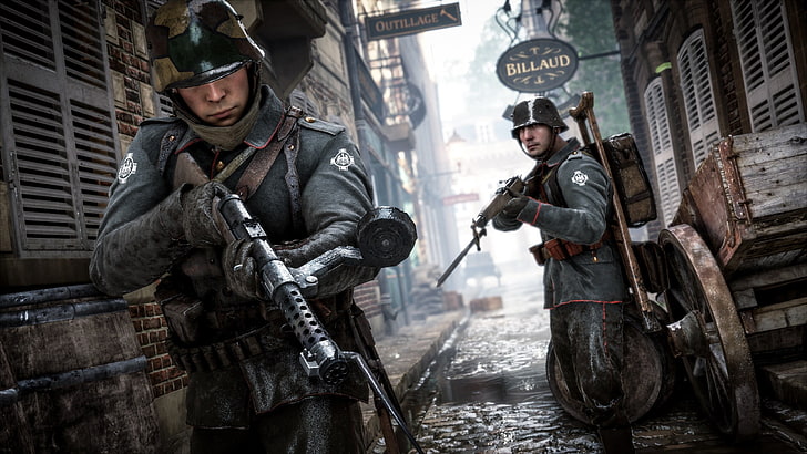 papel de parede de jogo, Battlefield 1, EA DICE, Primeira Guerra Mundial, Exército Alemão, HD papel de parede