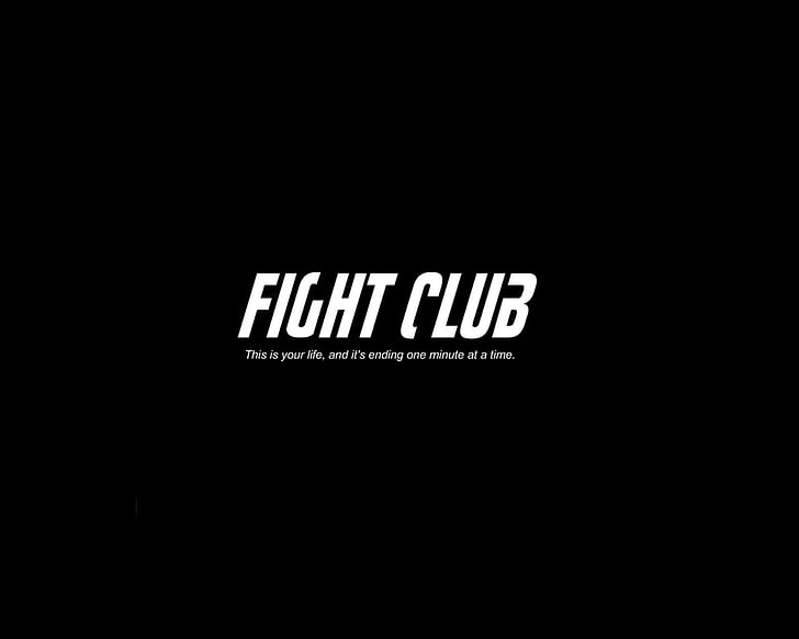 Black background with text overlay, Movie, Fight Club, HD wallpaper |  Wallpaperbetter