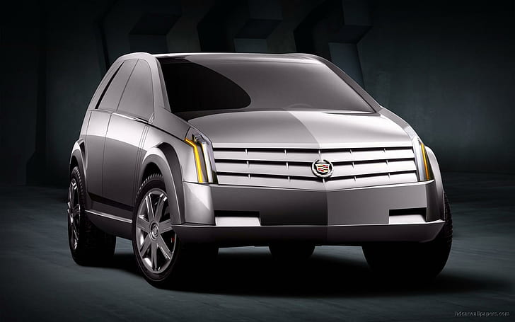 Cadillac Vizon Concept Car, รถ SUV สีเงินคาดิแลค, แนวคิด, คาดิลแลค, วิซอน, รถยนต์, วอลล์เปเปอร์ HD