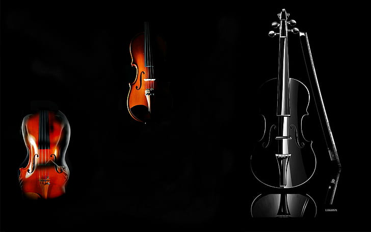 Violinen Für ~ rosarina ~, abstrakt, schön, digital, 3d und abstrakt, HD-Hintergrundbild