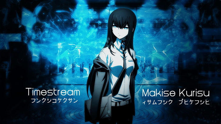 Papel de parede digital de Makise Kuris Timestream, Steins; Gate, Makise Kurisu, anime girls, anime, HD papel de parede