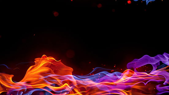 火災虹tagnotallowedtoosubjective黒背景色の色スペクトル1920 x 1080 wallpap抽象的な写真HDアート、火災、虹、 HDデスクトップの壁紙 HD wallpaper