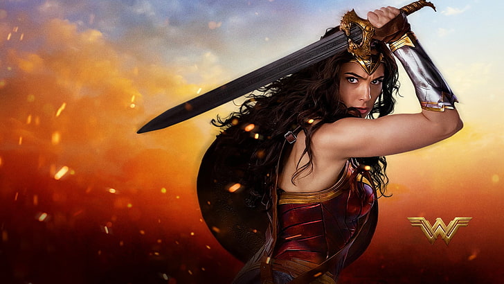 kvinnor, Gal Gadot, Wonder Woman, HD tapet