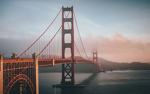 golden gate köprüsü, köprü, san francisco, dünya, 4k, hd, california, 5k, HD masaüstü duvar kağıdı HD wallpaper