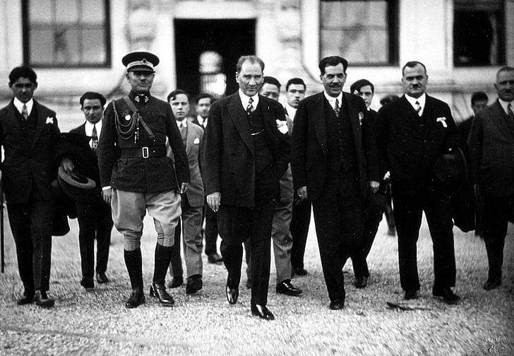 cappotto nero, Mustafa Kemal Atatürk, Sfondo HD
