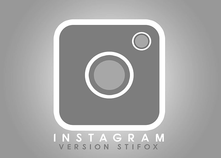 logo instagram realizzato in stiifox, Sfondo HD