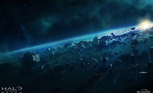 Halo Reach, Asteroid, วอลเปเปอร์ดิจิทัล Halo Reach, เกม, Halo, การเข้าถึงรัศมี, เกมการเข้าถึงรัศมี 2010, ดาวเคราะห์น้อย, รัศมี 2010, วิดีโอเกมการเข้าถึงรัศมี, ศิลปะการเข้าถึงรัศมี, วอลล์เปเปอร์ HD HD wallpaper