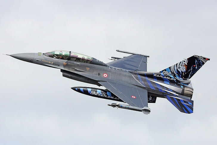 ВВС Турции, Вооруженные силы Турции, TUAF, General Dynamics F-16 Fighting Falcon, тигр, Turkish, Fighting Falcons, военные самолеты, военные, самолеты, HD обои