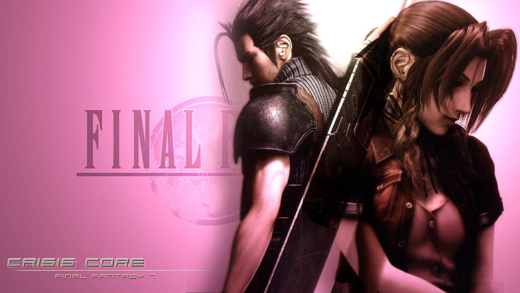 Final Fantasy, Crisis Core: Final Fantasy VII, Aerith Gainsborough, Zack Fair, HD wallpaper