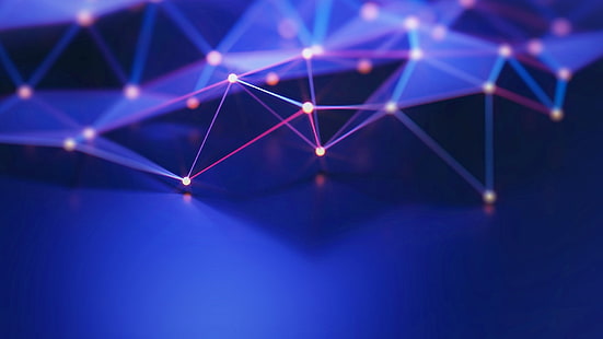 blue, light, network, technology, net, line, connection, HD wallpaper HD wallpaper
